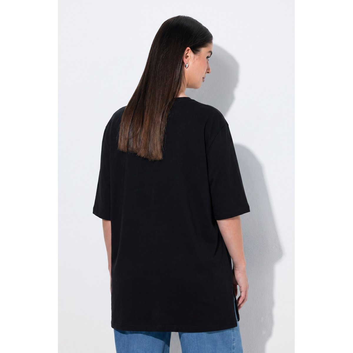 T-shirts en lot de 2 noir, ULLA POPKEN