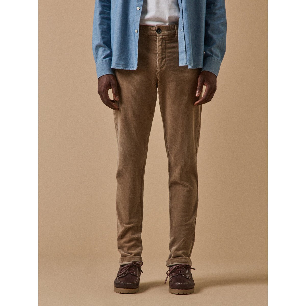 Chino velours regular beige, CYRILLUS