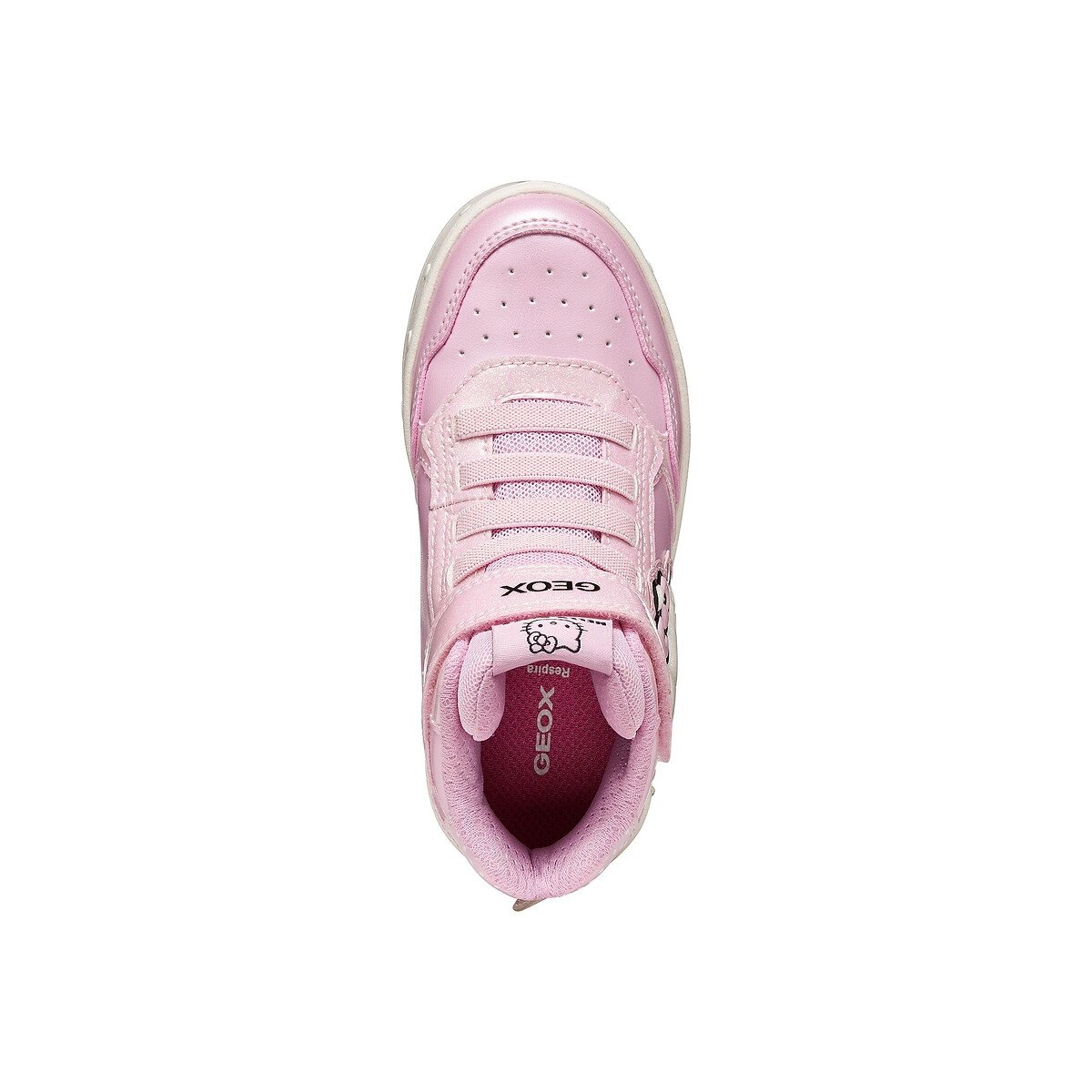 Kids Skylin X Hello Kitty High Top LED Trainers pink, GEOX