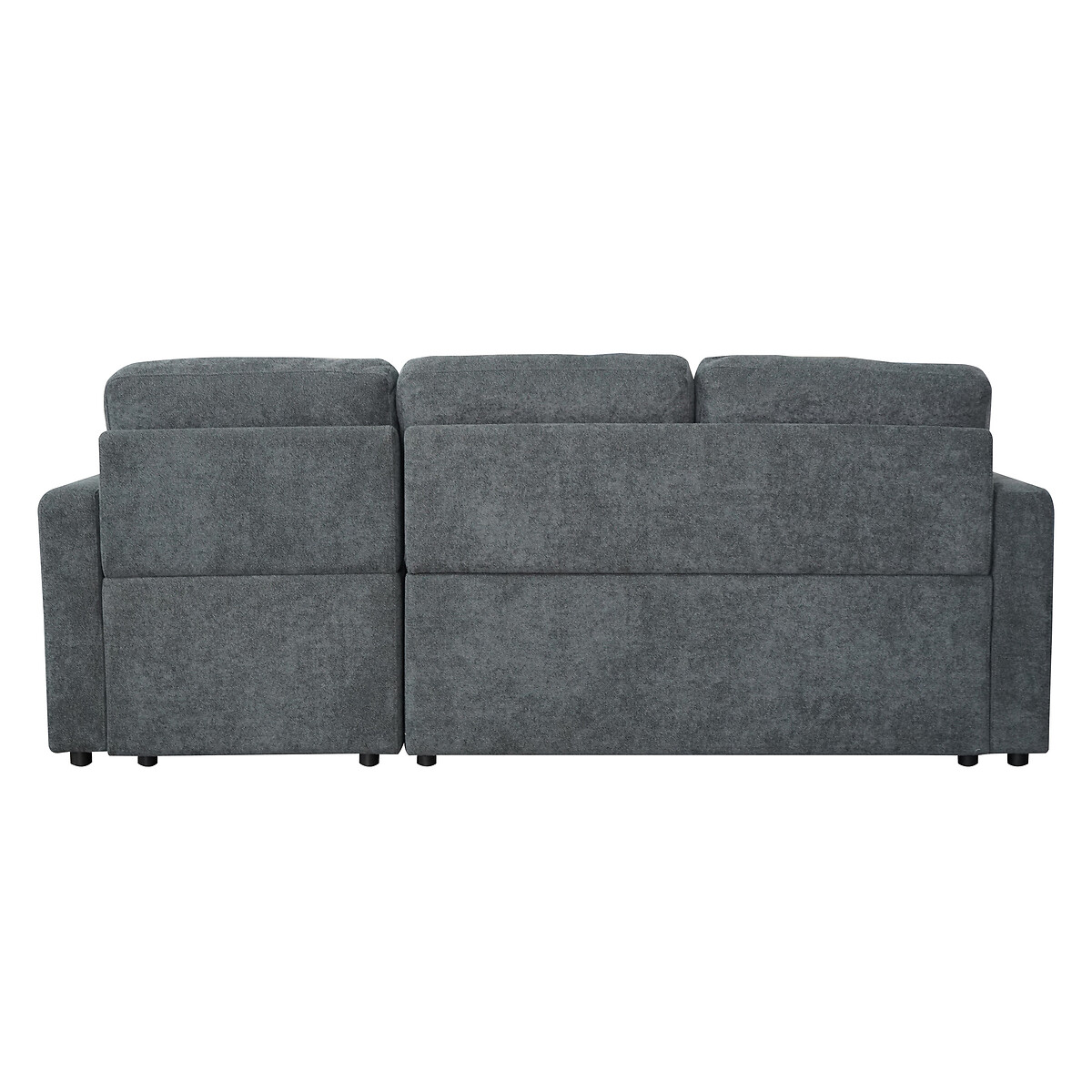 Nexis Soft Wool 3 Seater Corner Sofa Bed with Storage Chaise (Right Facing) charcoal, ASPIRE