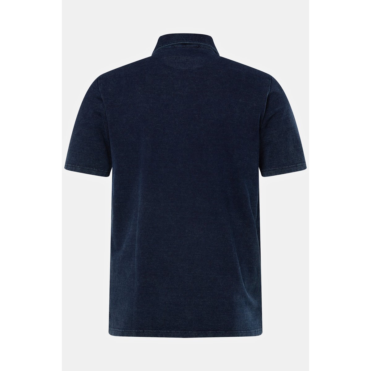 Polo manches courtes en maille piquée jean bleu foncé, JP1880
