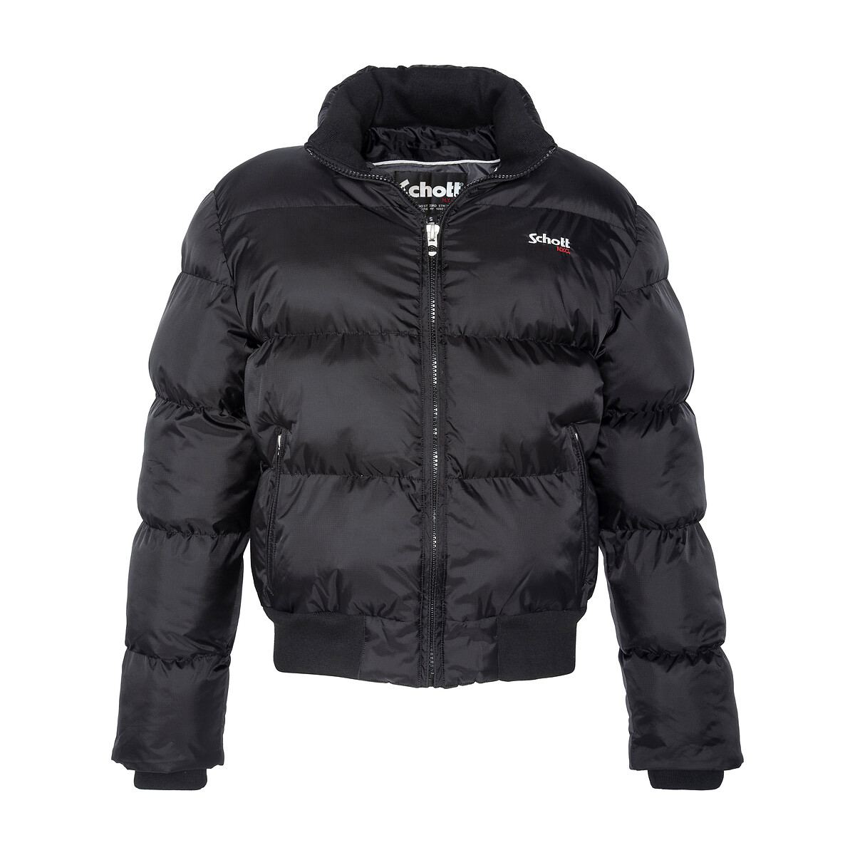 Piumino con cappuccio Chicago nero , SCHOTT