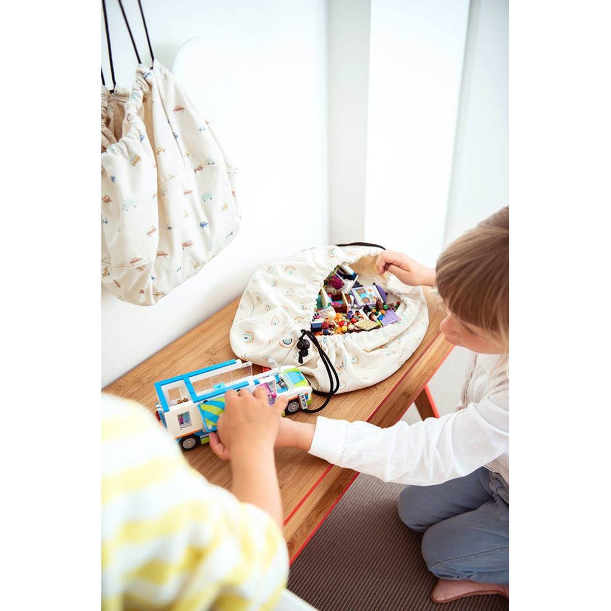 sac de rangement mini - cars blanc coquille, PLAY&GO