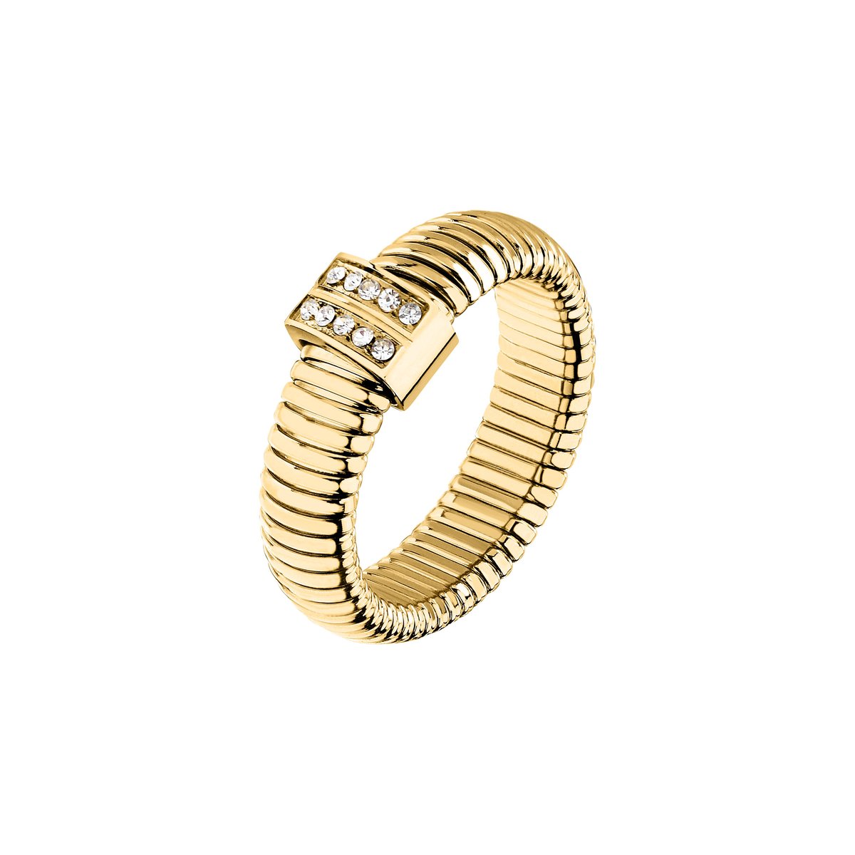 Bagues en Cristal/crystal/steel et Cristal or jaune, MORELLATO