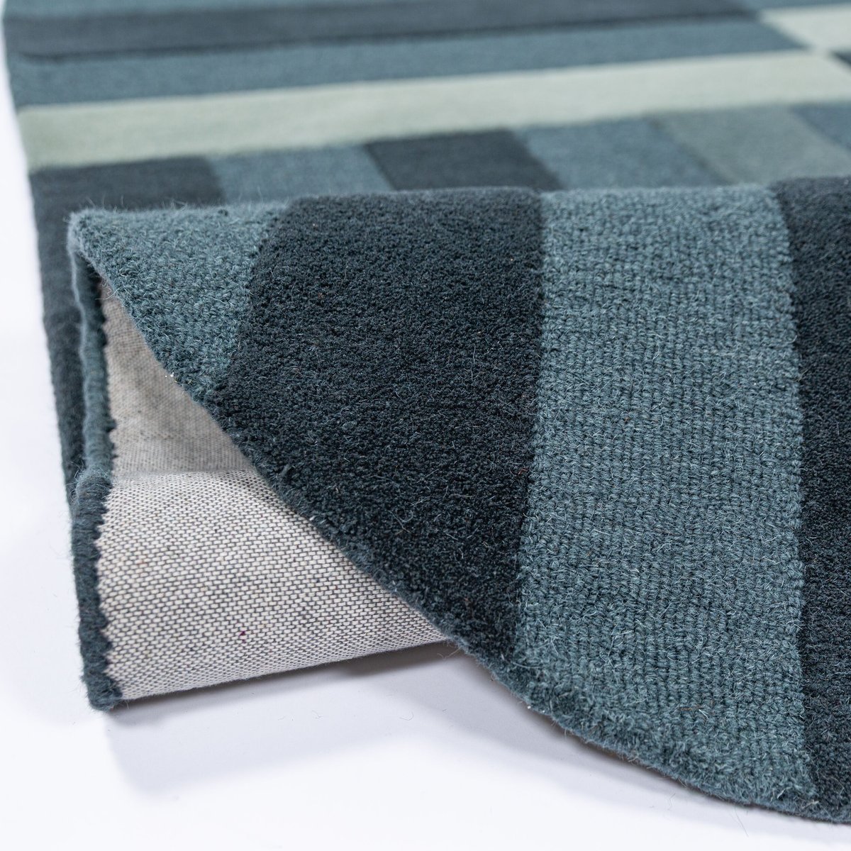 Tapis en laine ELDON bleu, FLAIR RUGS
