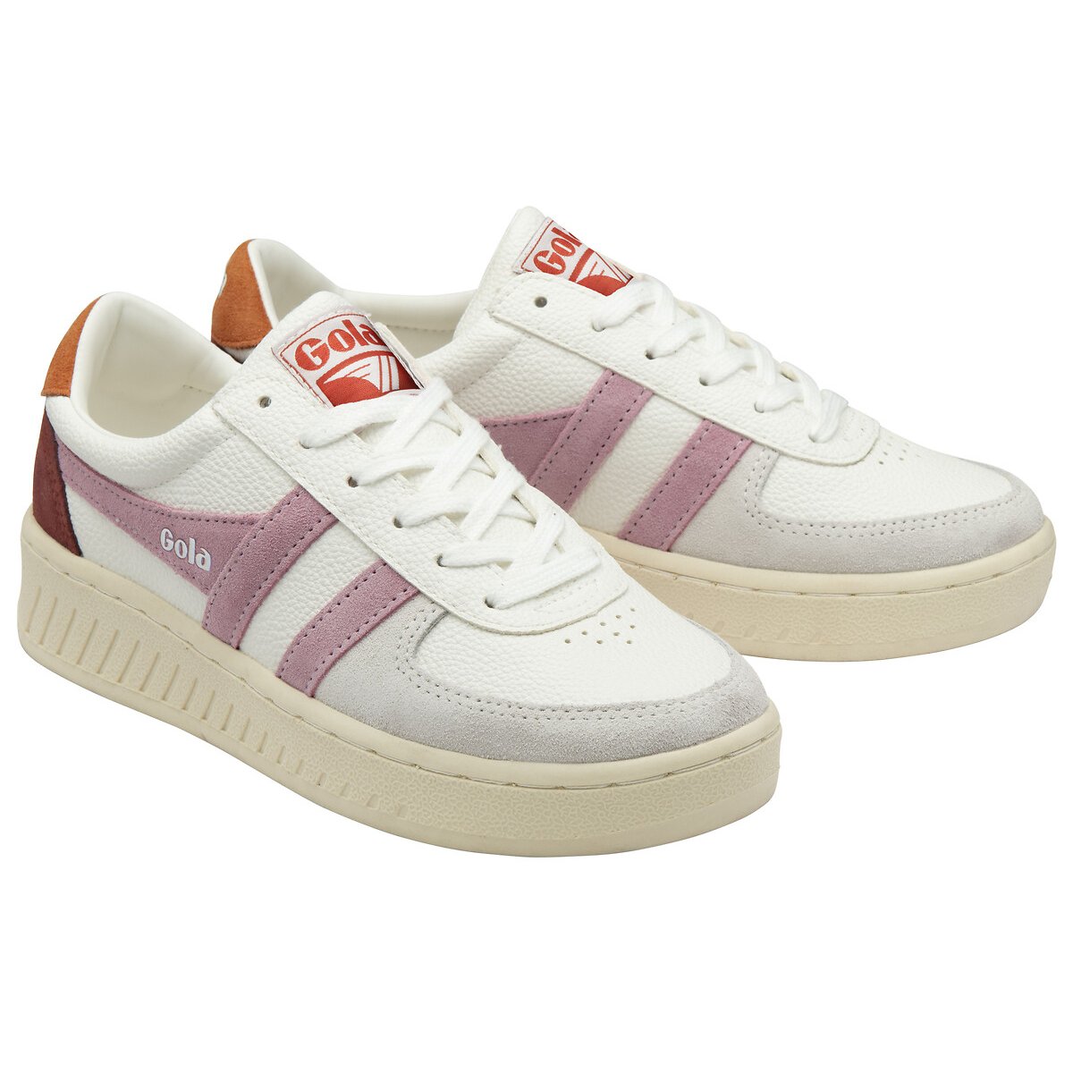 Baskets Grandslam Trident blanc/rose, GOLA