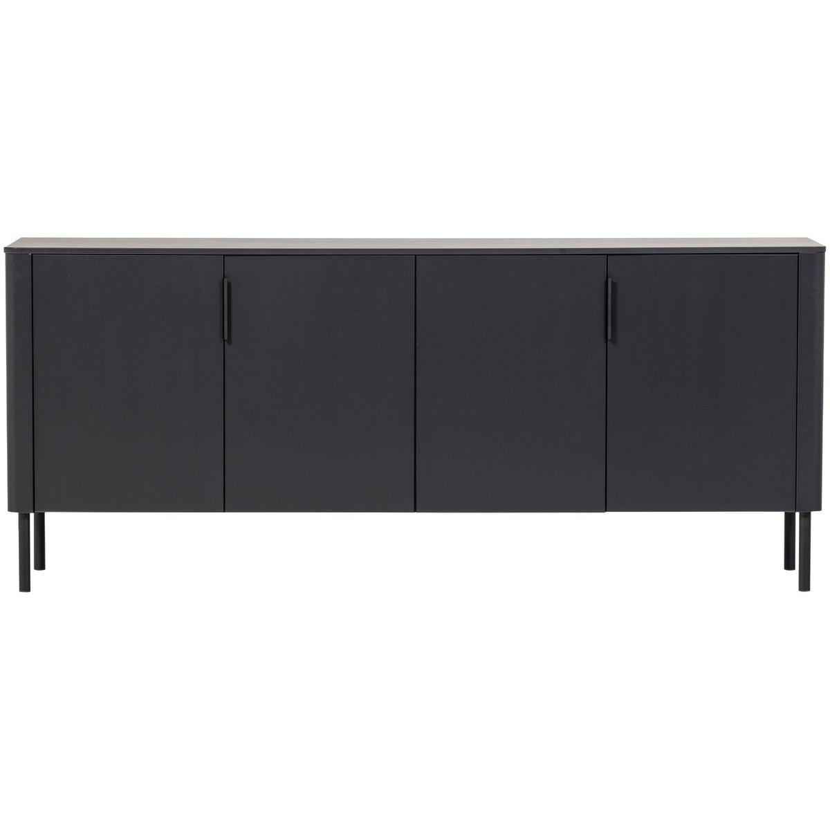 Commode en pin GUNNAR noir, WOOOD
