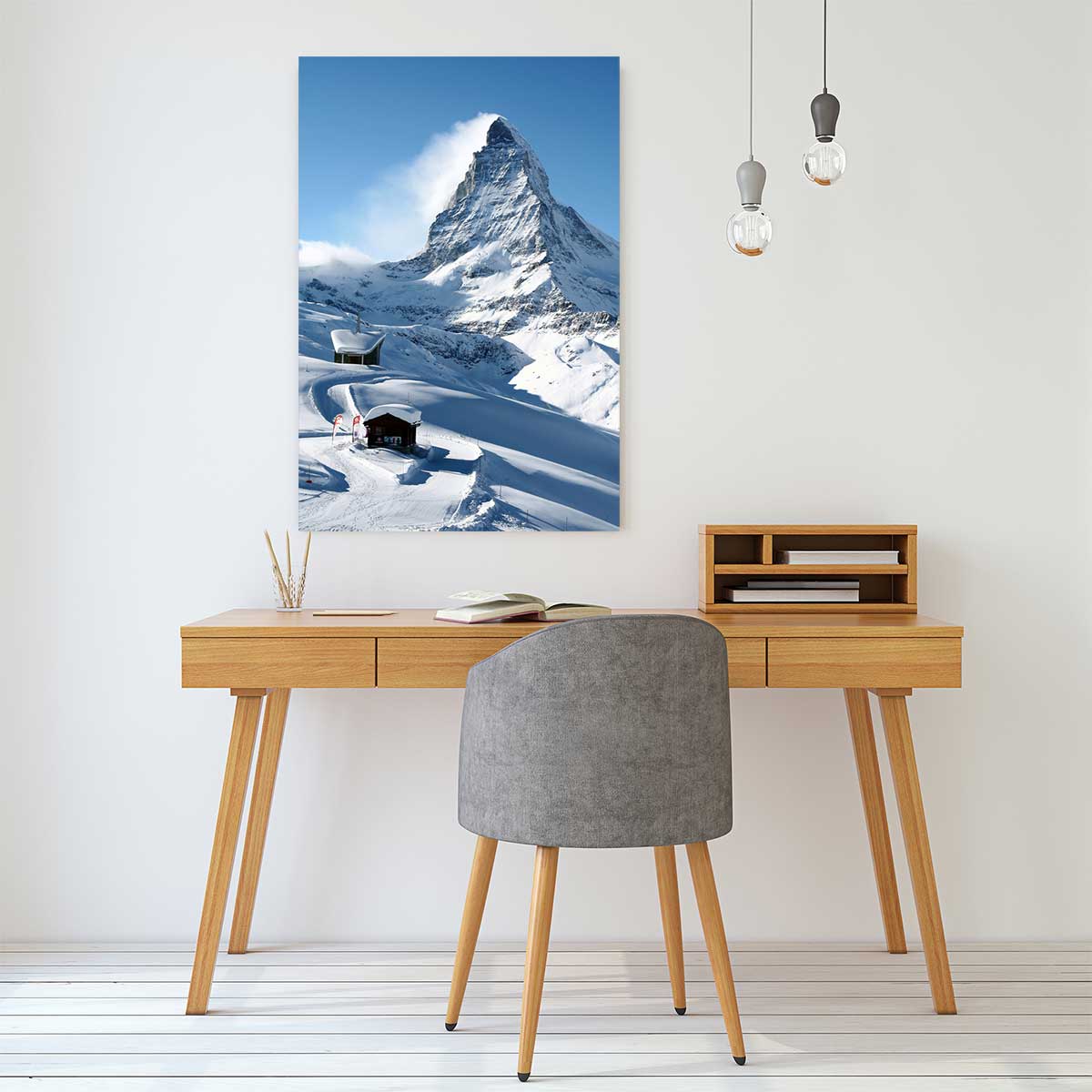 Tableau murale montagne matterhorn tableau alu dibond, HEXOA
