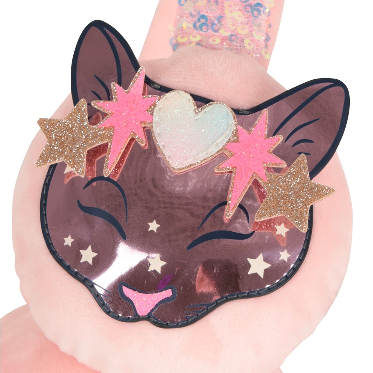 Cache-oreilles en velours peche, BILLIEBLUSH