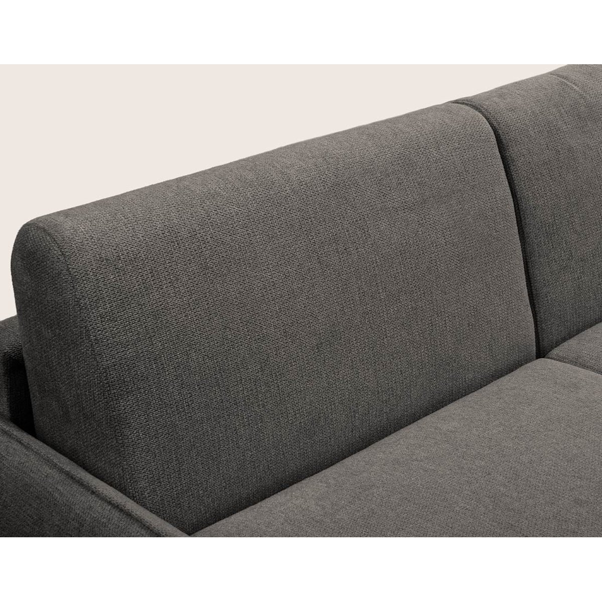 Canapé lit 3pl convertible couchage quotidien, ADELE gris anthracite, BEST MOBILIER