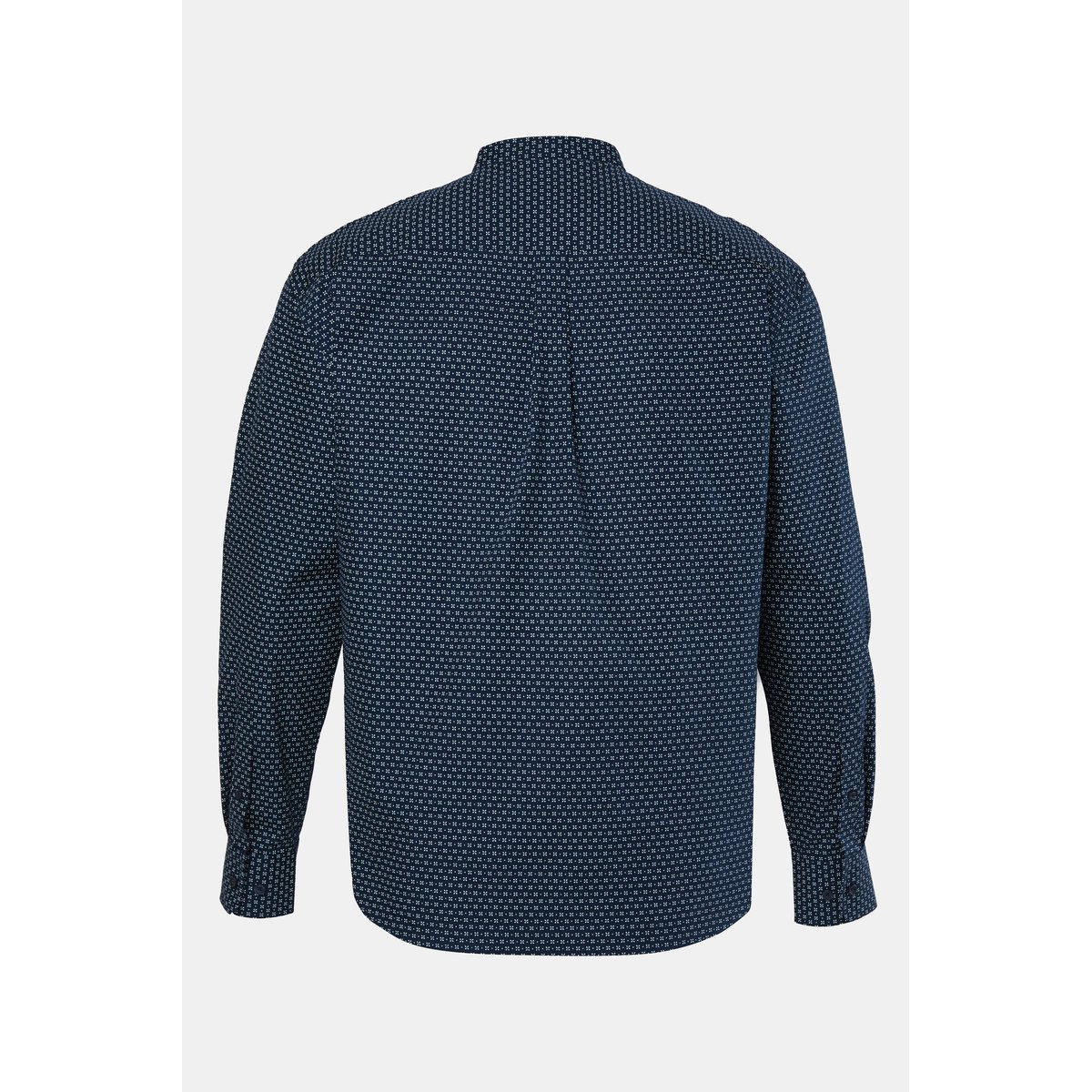 Chemise, manches longues, micro-imprimé bleu marine, JP1880