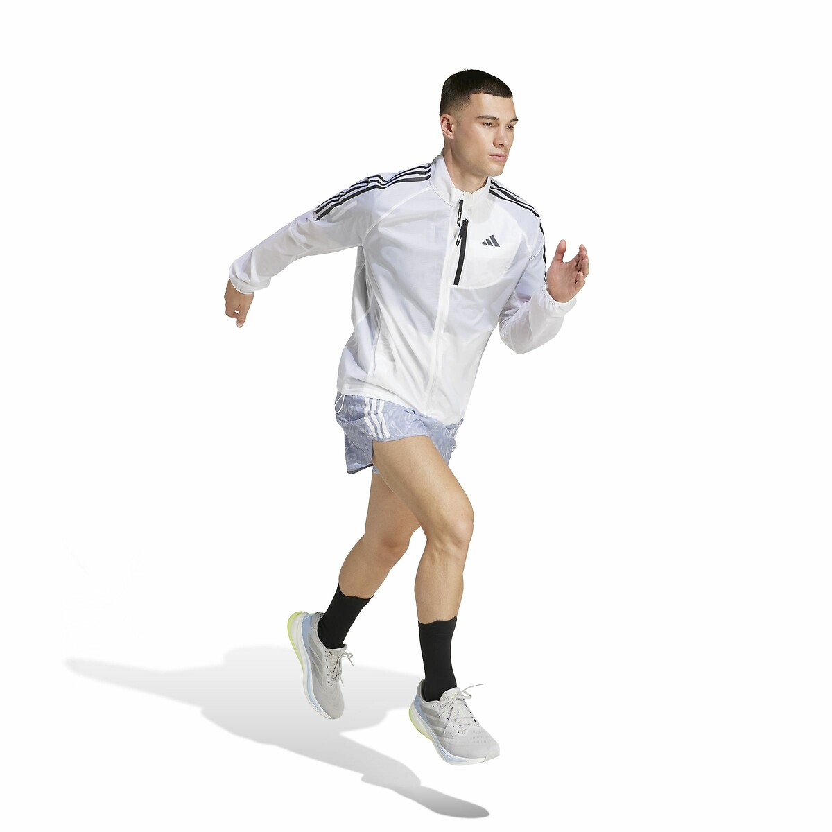 Own The Run Laufjacke, komplett verstaubar weiss, adidas Performance