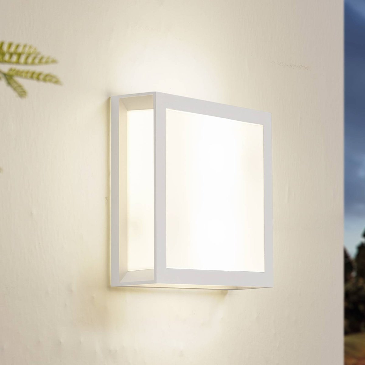 Applique extérieure moderne, Sivana blanc, LINDBY