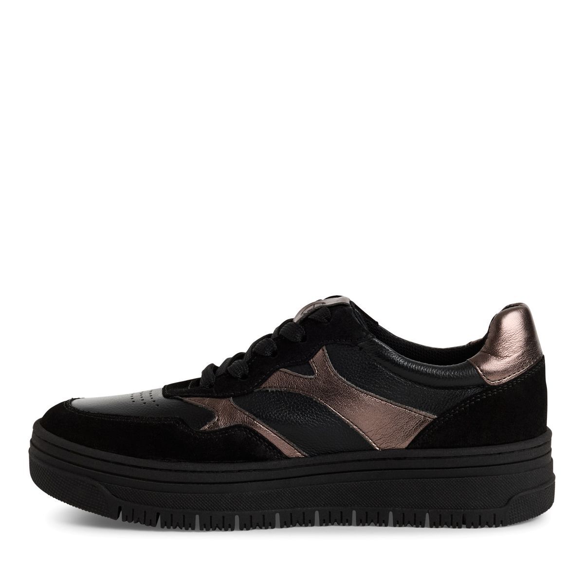 Basket à talon noir combiné, TAMARIS