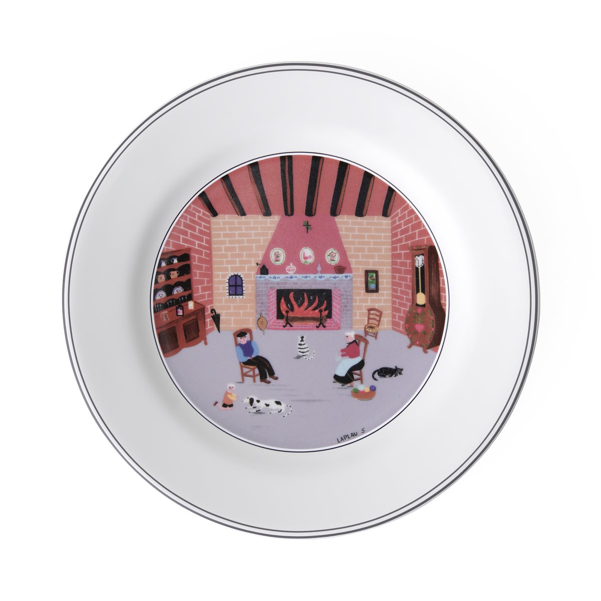 Assiette Dessert Cheminée DESIGN NAIF couleur unique, VILLEROY & BOCH