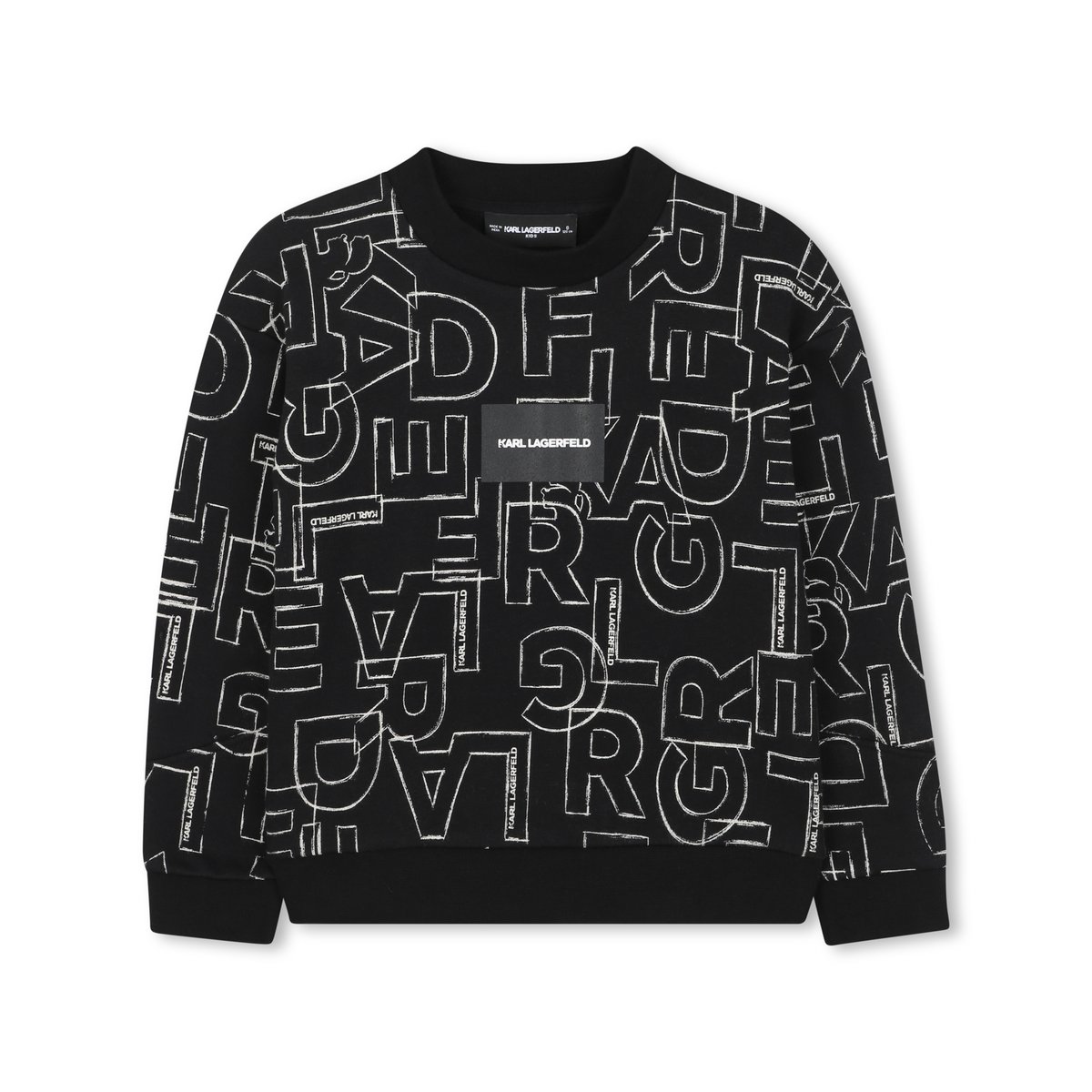 Sweat en polaire black, KARL LAGERFELD KIDS