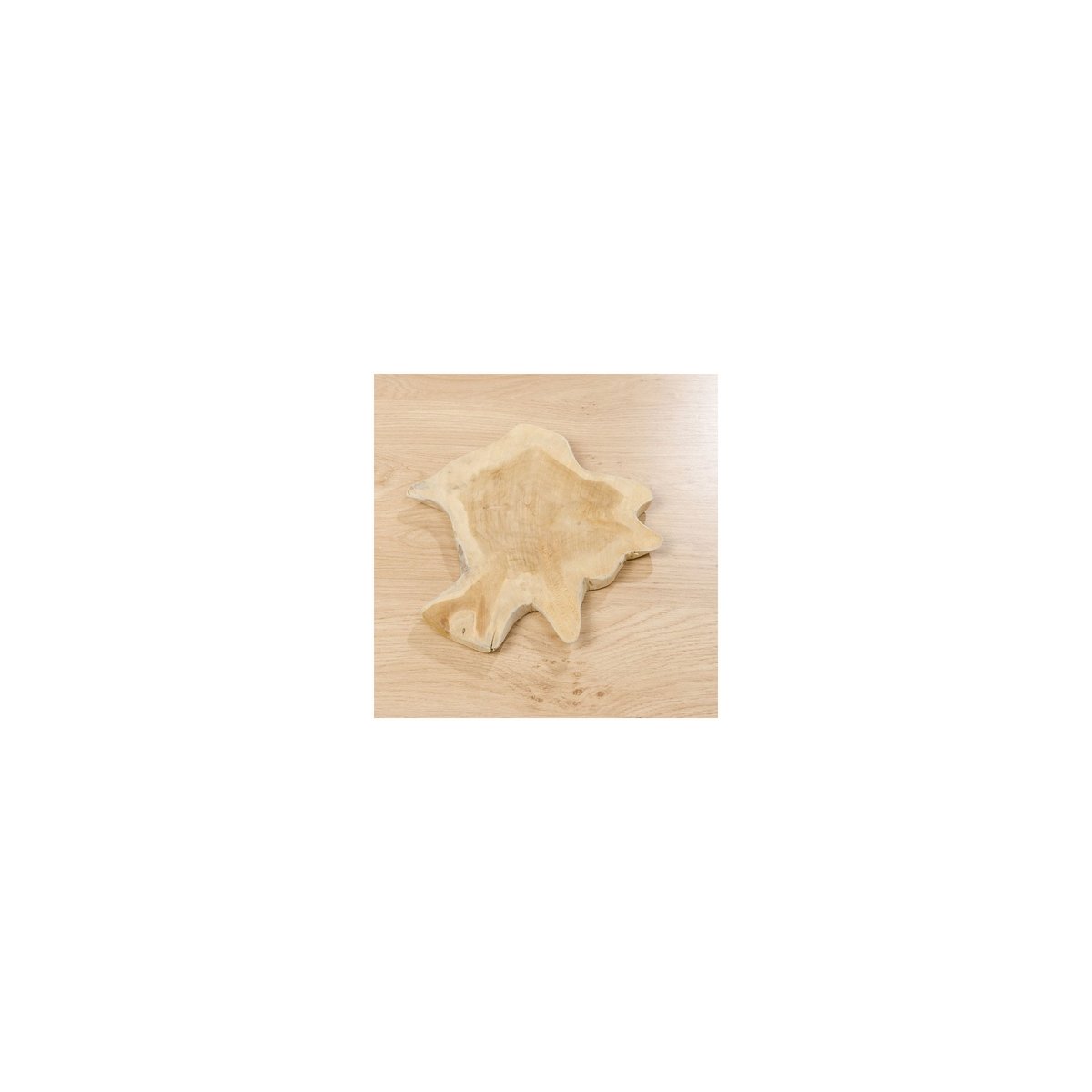Décoration Centre de Table Rondelle de Bois Teck Naturel - Diamètre 32cm bois, WADIGA