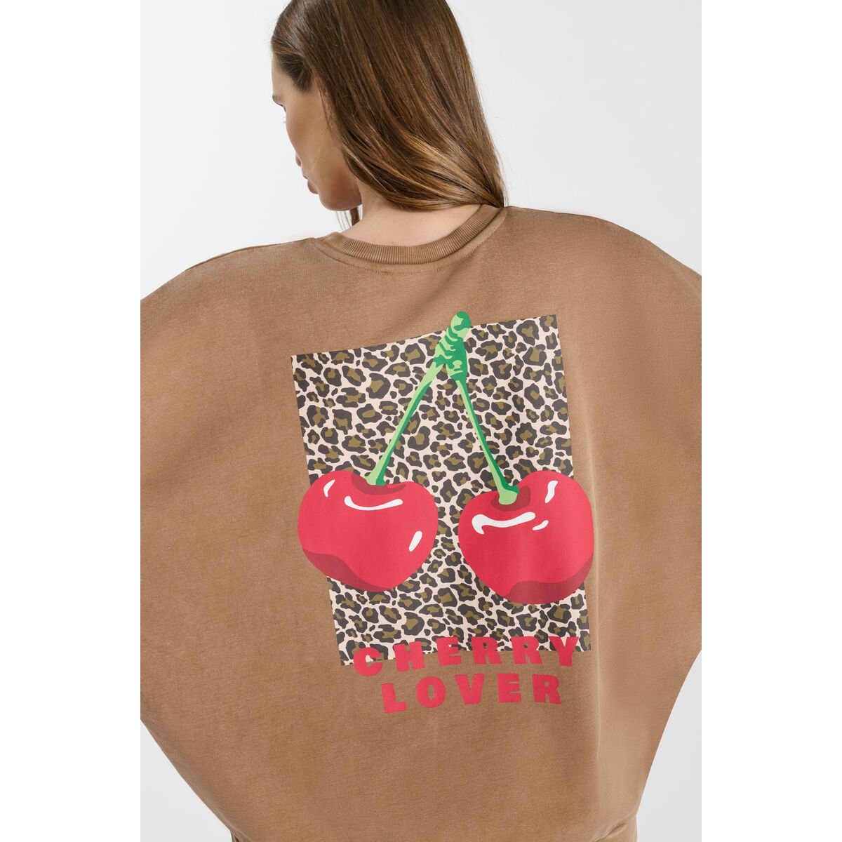 Sweat-Shirt MERY coffee, LE TEMPS DES CERISES