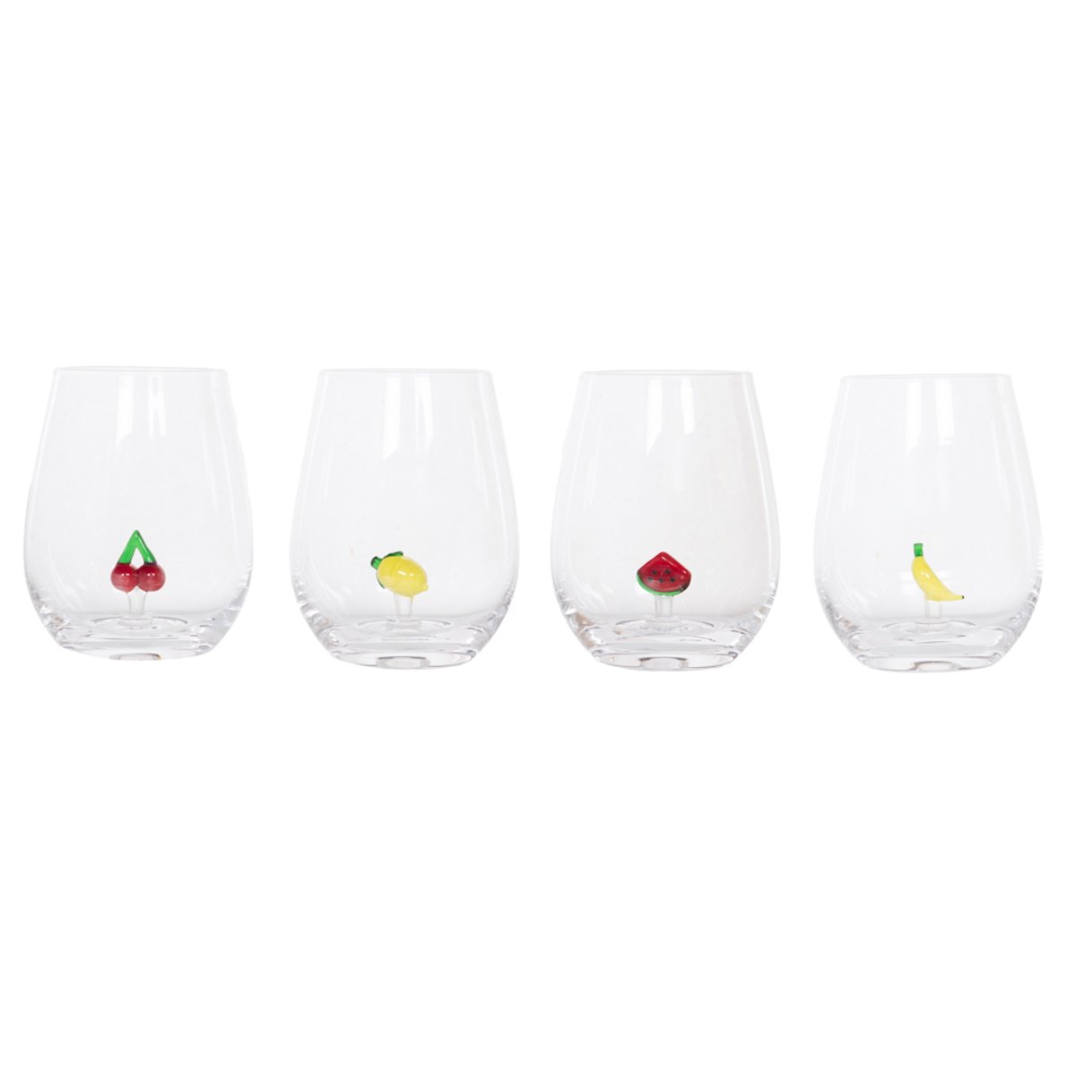 Verre fantaisie Frutti (lot de 4) - FRUTTI transparent / cristal, TABLE PASSION