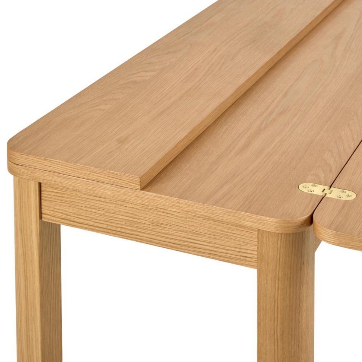 Table rectangulaire à volets chêne clair 2/4 places L120 - MILA bois clair, HELLIN, DEPUIS 1862