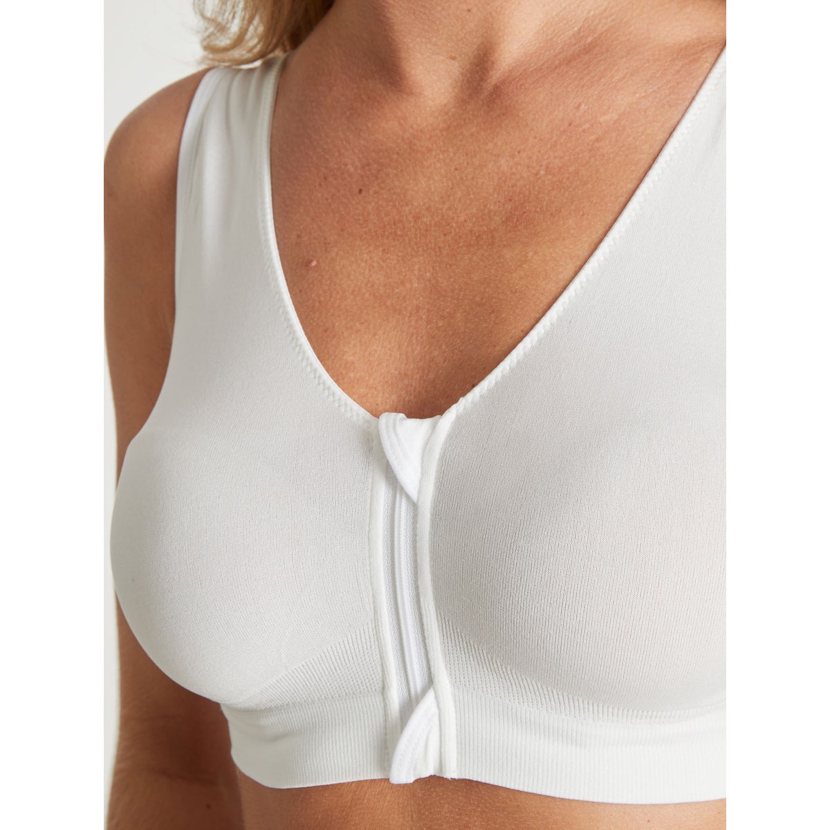 Lot de 2 brassières zippées + 1 gratuite lot blanc, DAXON