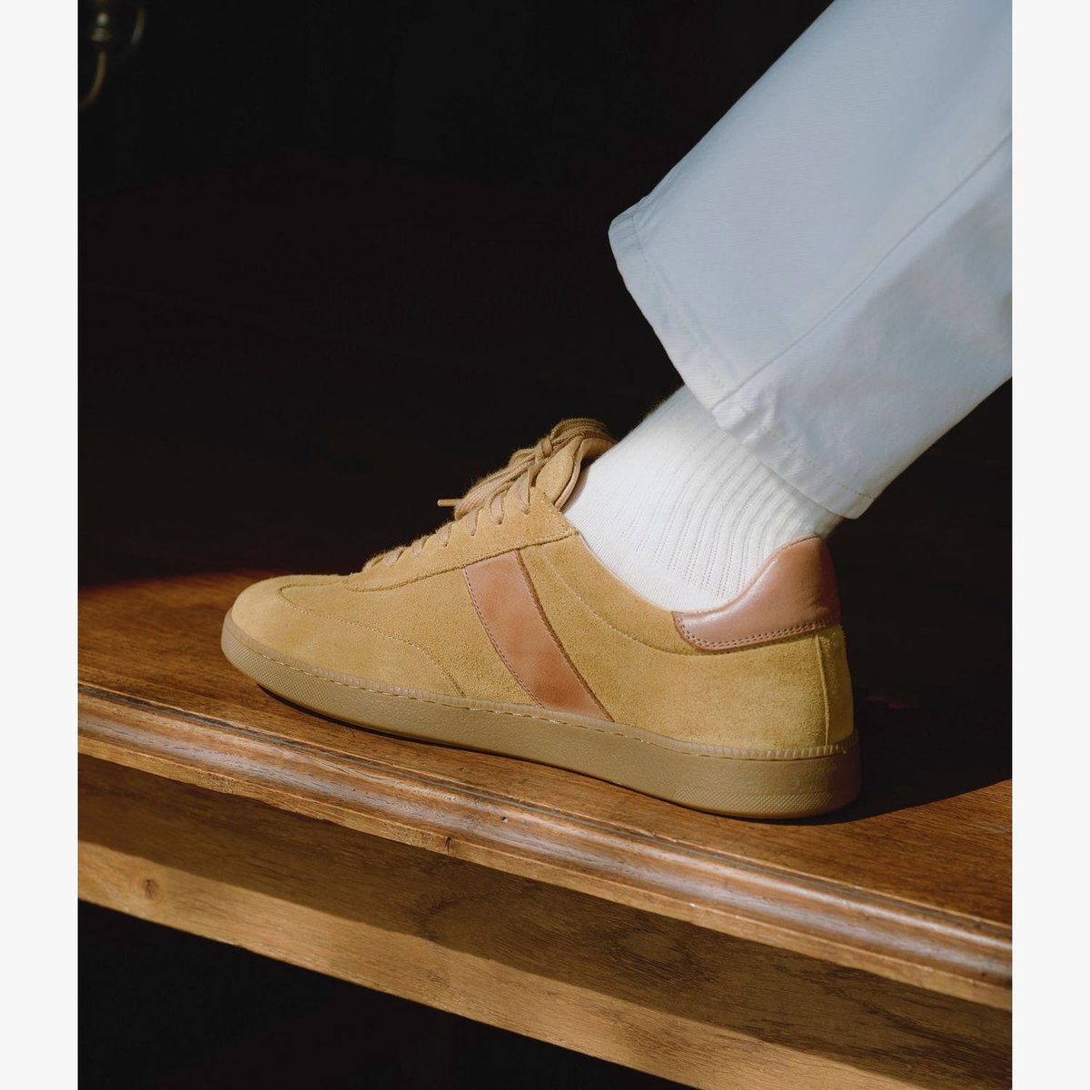 Basket en cuir ARTHUR marron cappuccino, BOCAGE