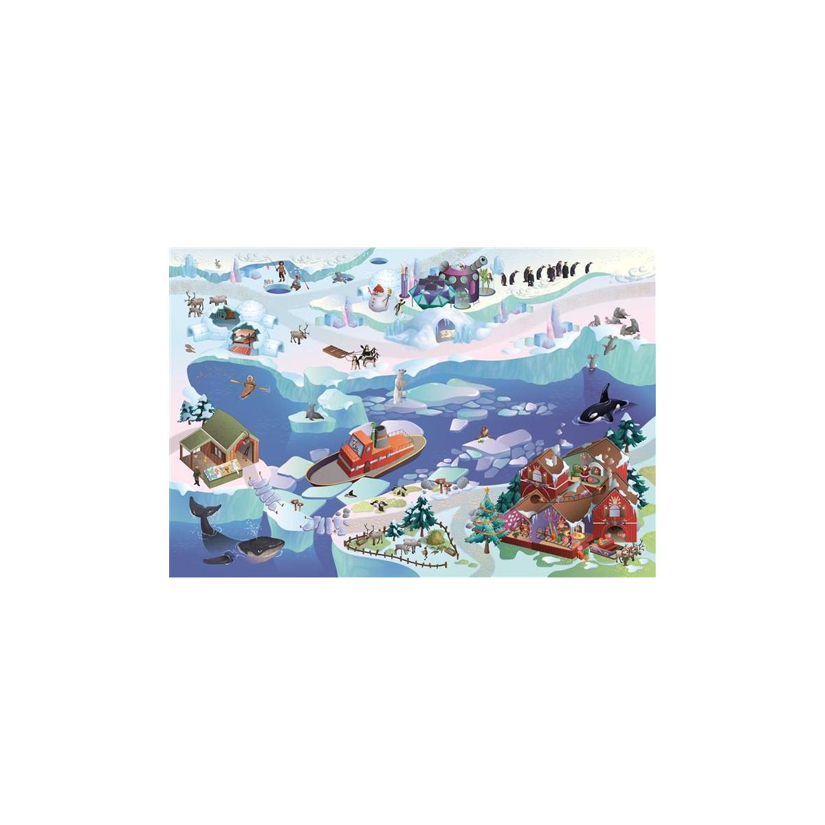 Tapis enfant tissé BANQUISE multicolore, UN AMOUR DE TAPIS
