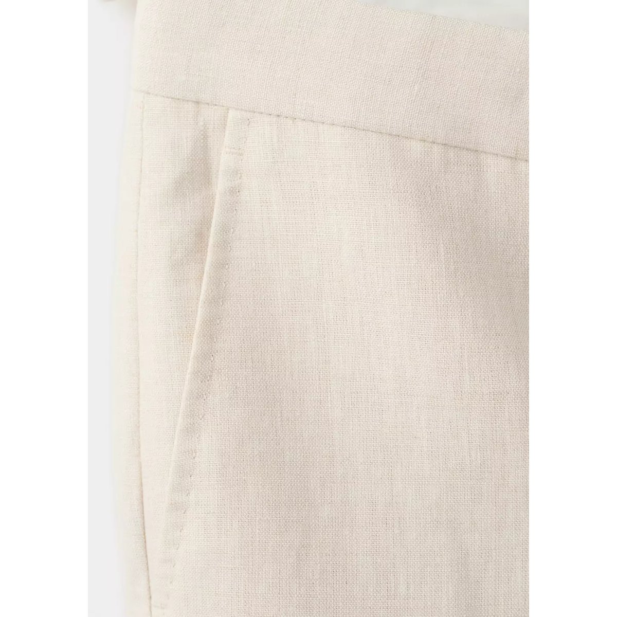 Pantalon costume Amalfi 100 % lin slim-fit écru, MANGO MAN