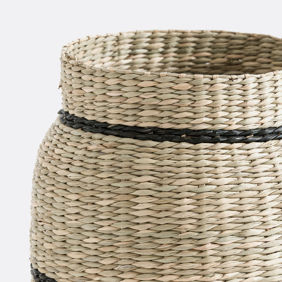 Cache-pot en herbier Ø19,5 cm, Mila naturel/noir, LA REDOUTE INTERIEURS