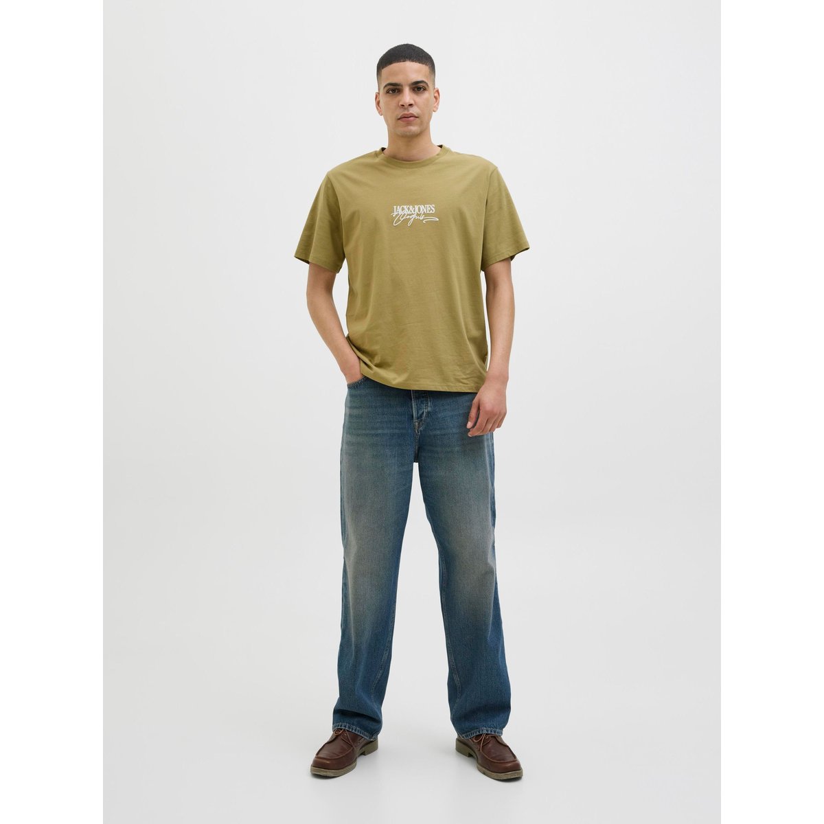 T-Shirt verte - cedar 1, JACK & JONES
