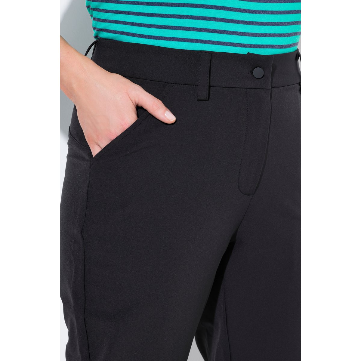 Pantalon softshell 3/4 ultra-fin. Bas de noir, ULLA POPKEN