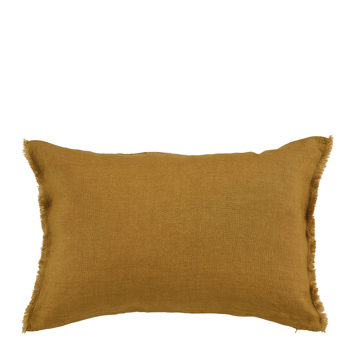 Housse de coussin en lin safran, BLANC D’IVOIRE