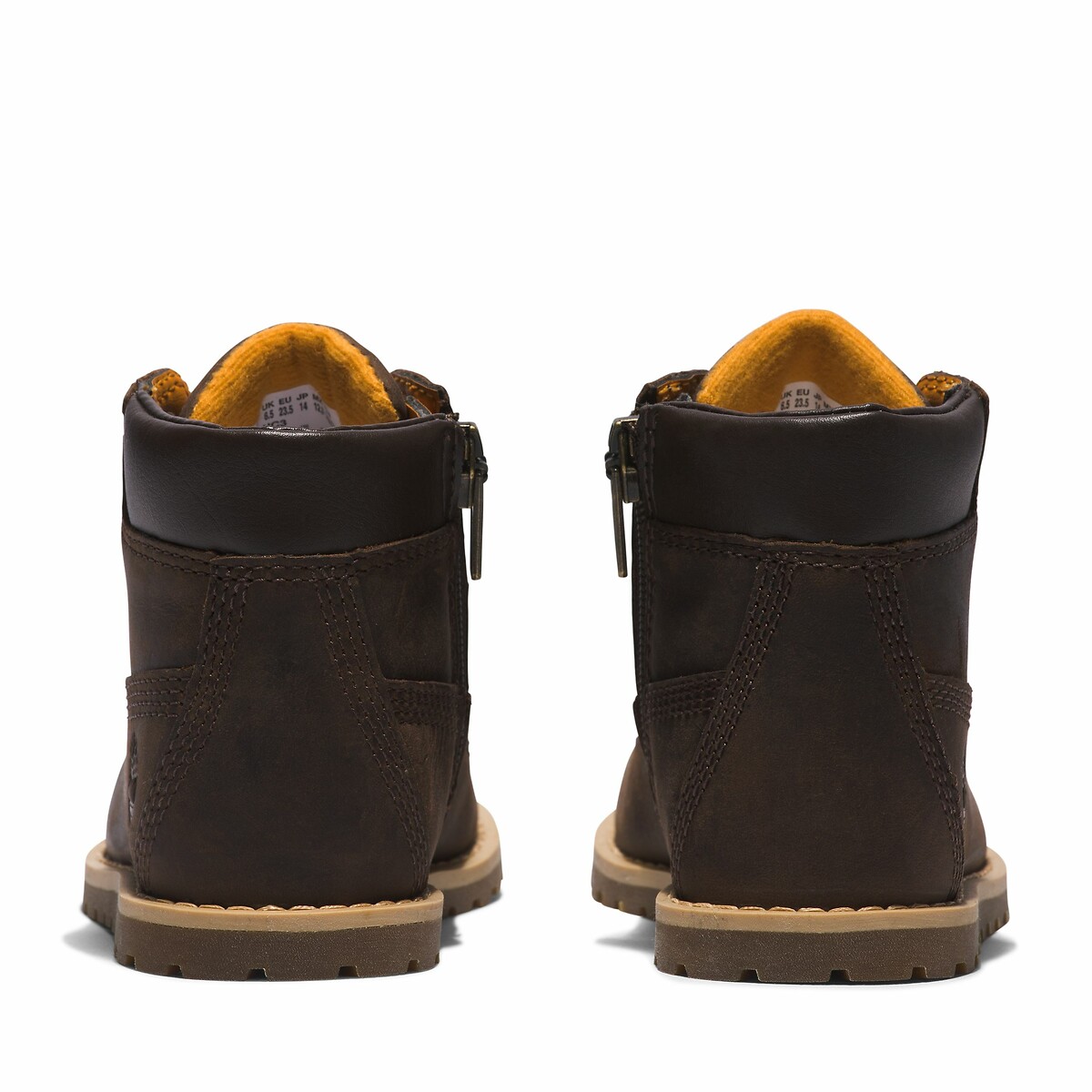 Bottines à lacets et zip POKEY PINE MID LACE marron, TIMBERLAND
