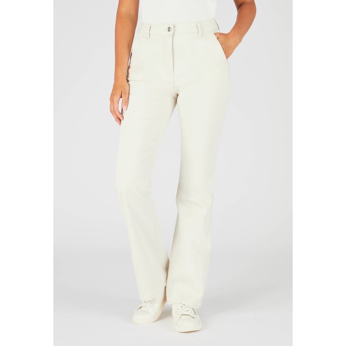 Jean flare marron ivoire, DAMART