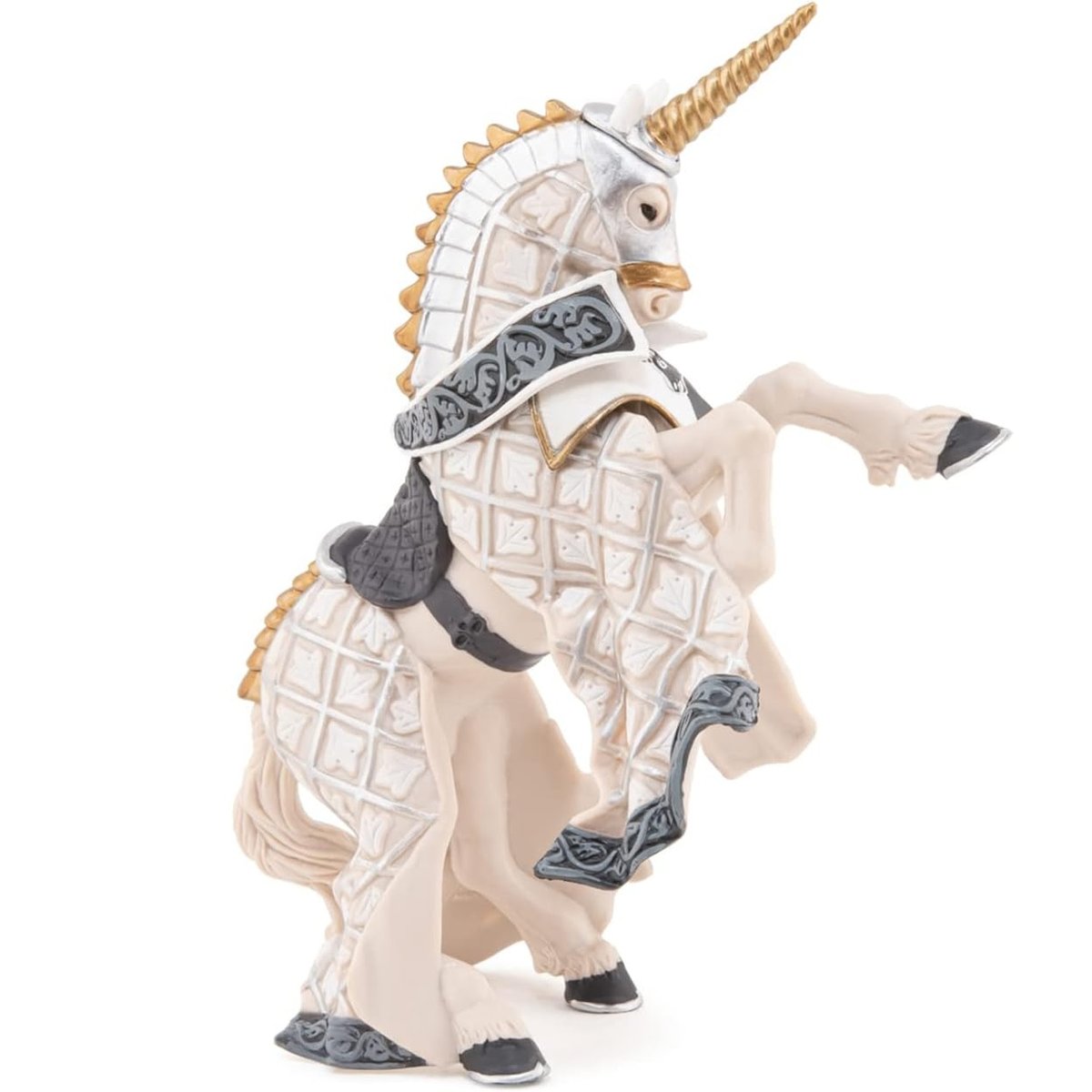 Cheval de maître cimier licorne gris, PAPO