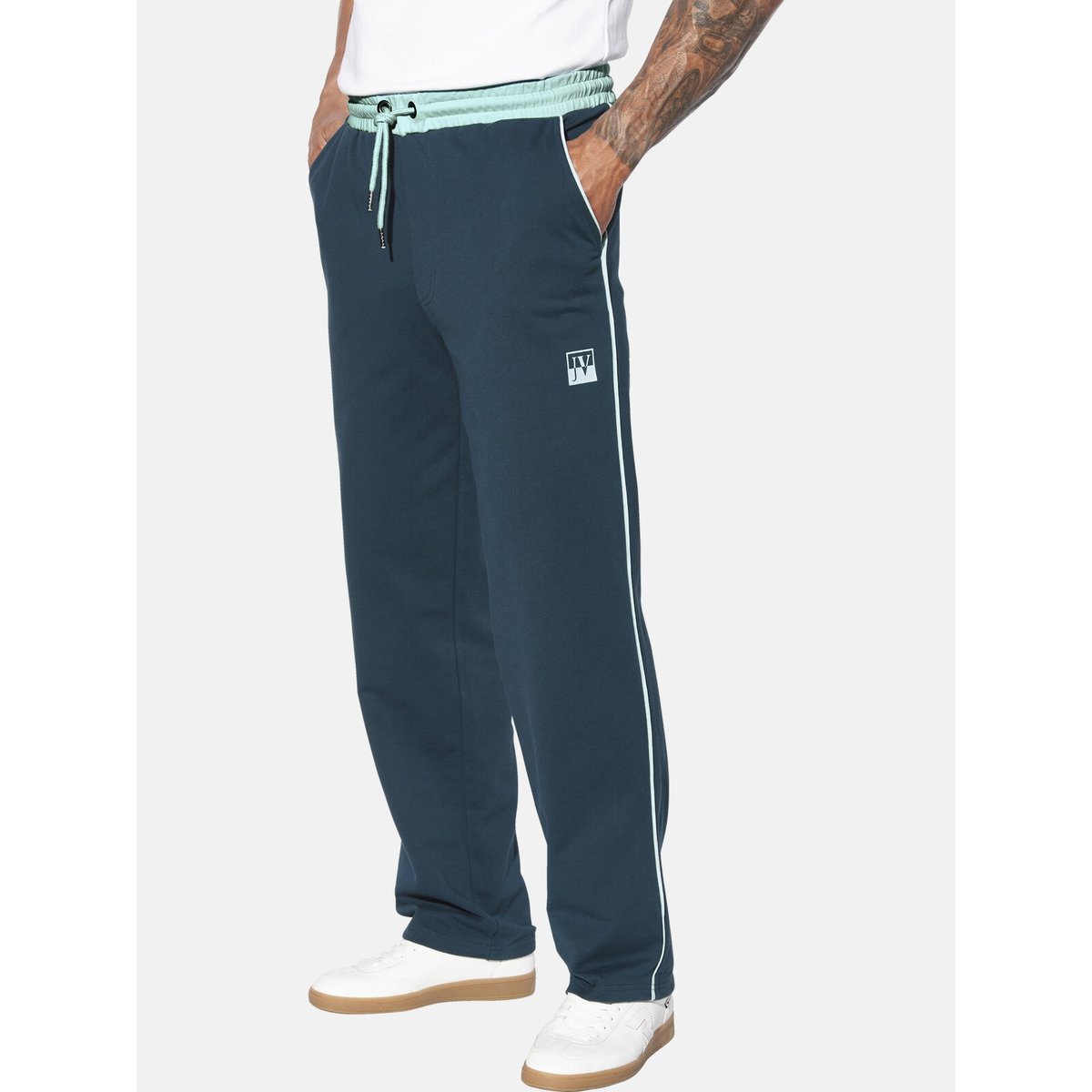 Pantalon de jogging RENTIUS petrole, JAN VANDERSTORM