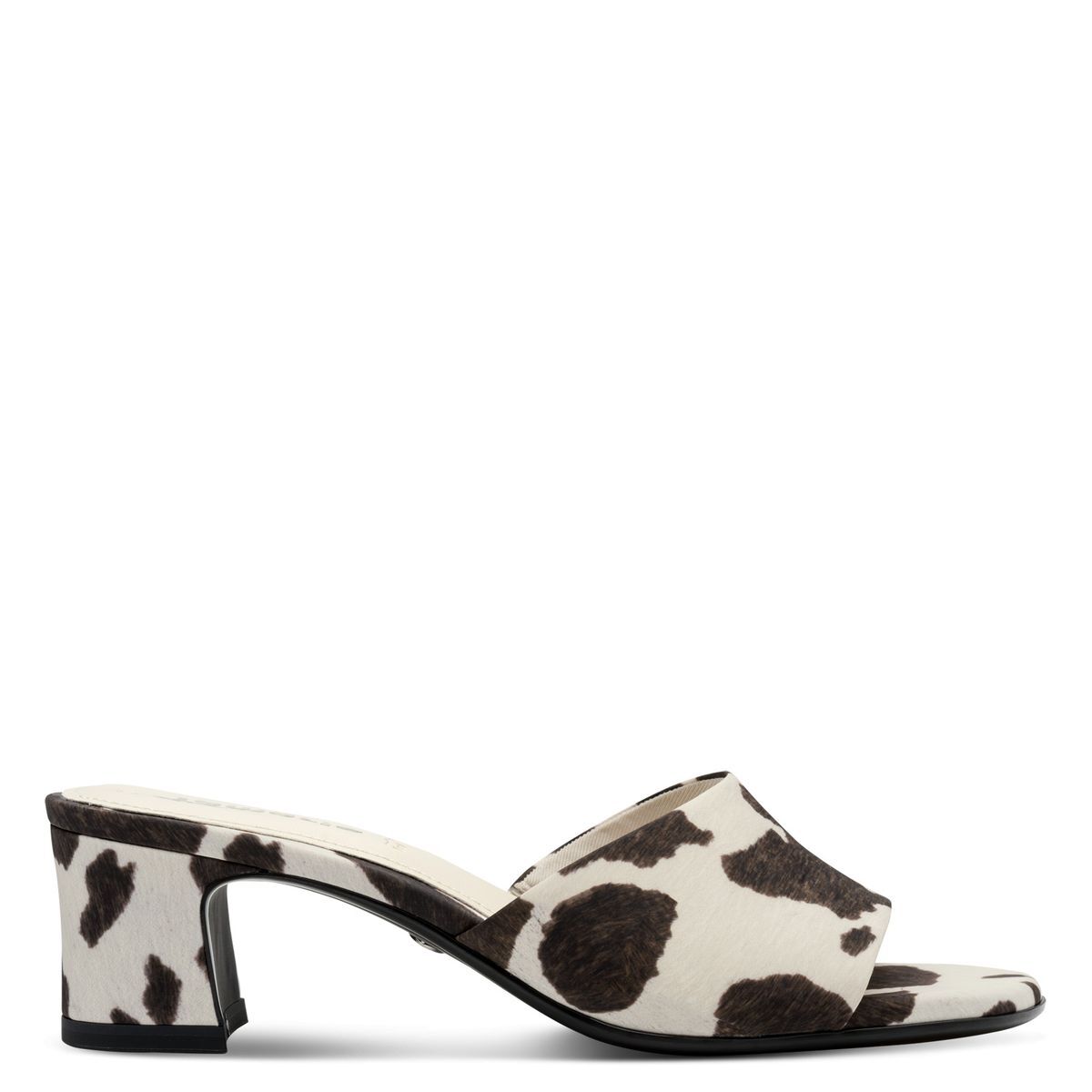 Mule talon bloc blanc nappa, TAMARIS