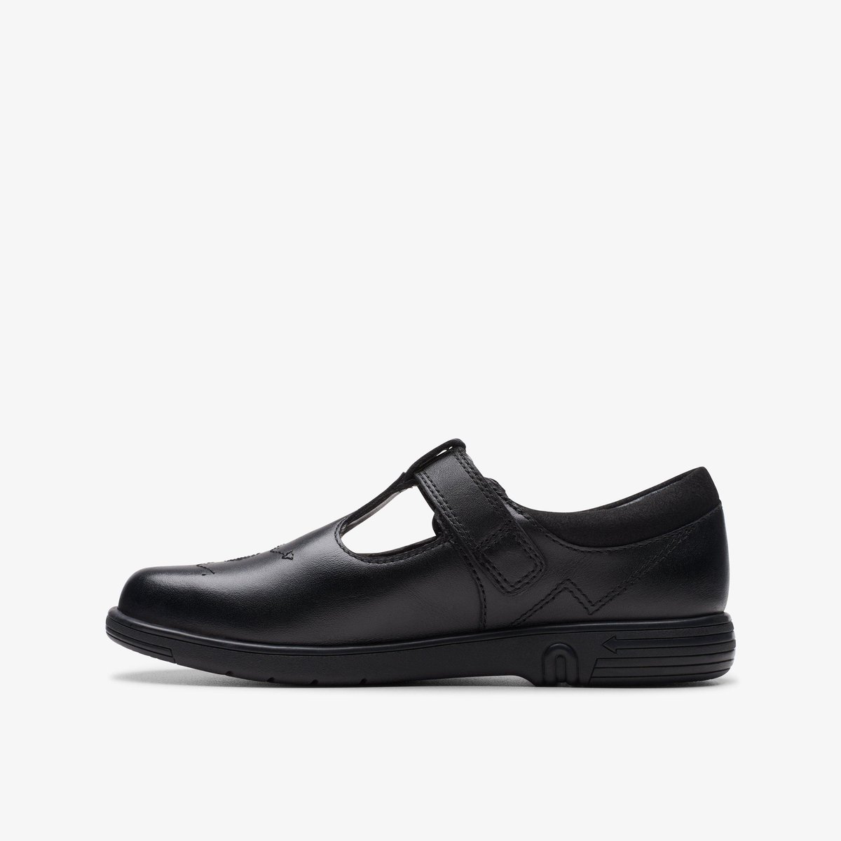 Derbies Cuir Ajustement Étroit JAZZY TAP K noir, CLARKS