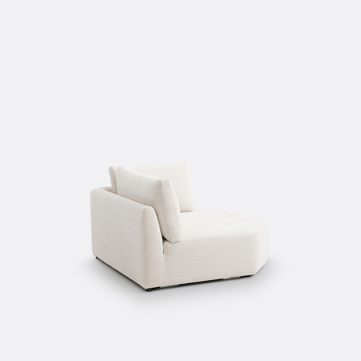 Eckmodul rechts/links Chenille meliert Monica ecru, LA REDOUTE INTERIEURS