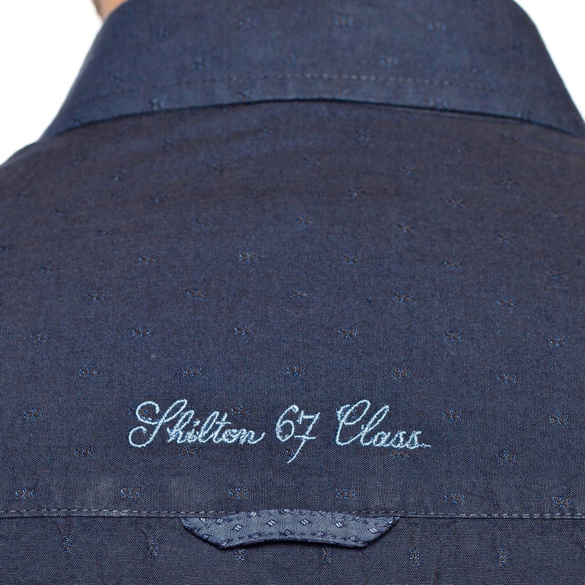 Chemise fantaisie écusson Navy sur Shilton : le vêtement Rugby Sportswear ! navy, SHILTON