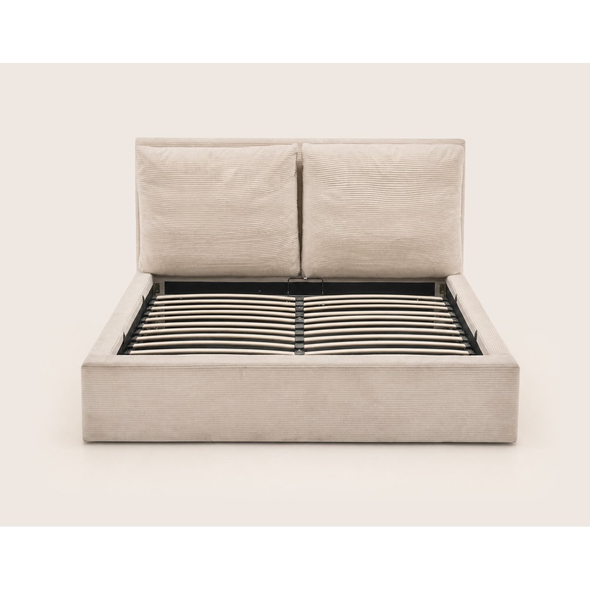 Lit coffre - PIVOINE beige, BEST MOBILIER