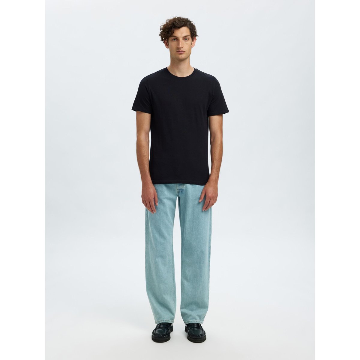 T-Shirt Ras Du Cou noir - black, SELECTED