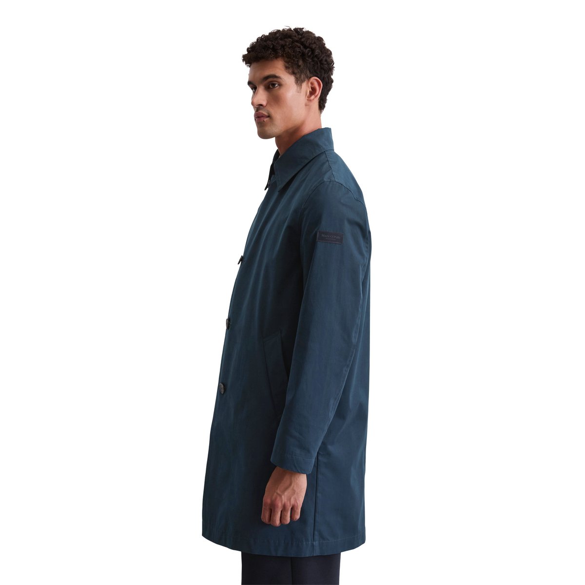 Manteau court regular dans le style carcoat bleu foncé, MARC O'POLO