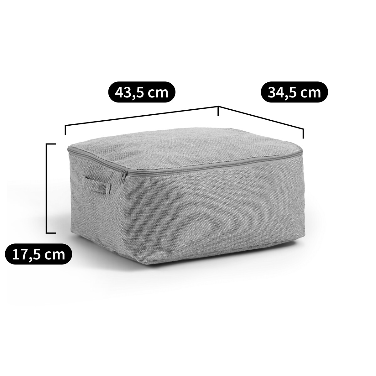 Lihoa 100% Polyester Medium Storage Box light grey, LA REDOUTE INTERIEURS