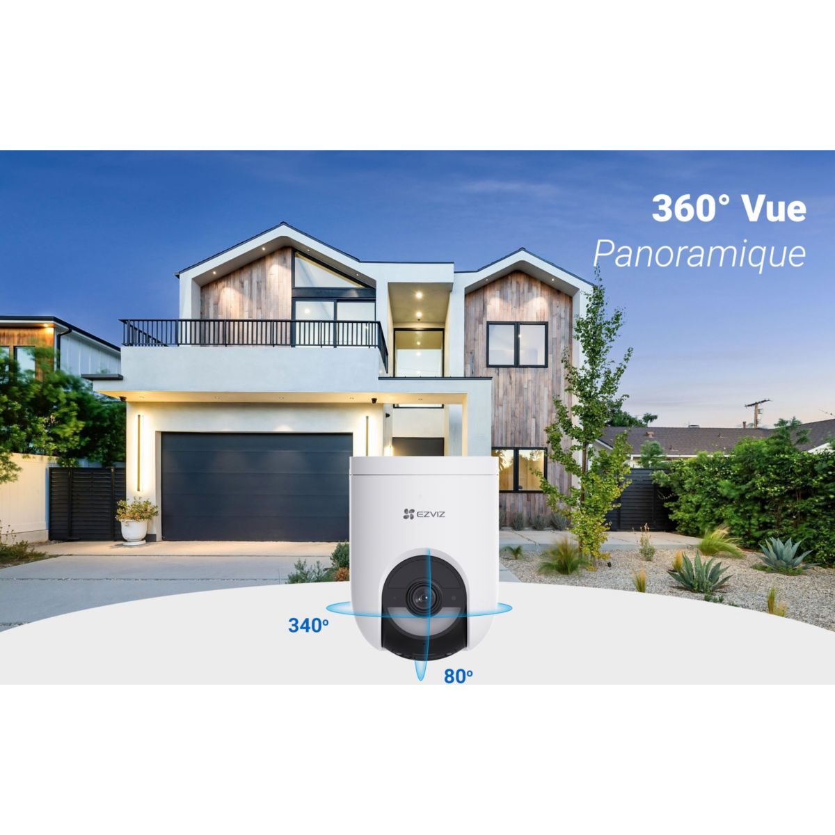 Caméra de surveillance HB8 Lite +5w solar panel couleur unique, EZVIZ