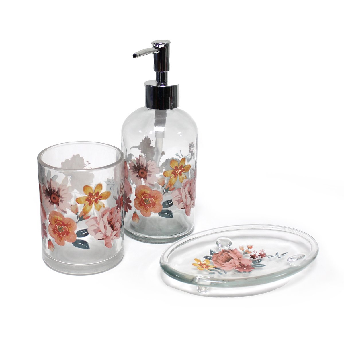 Porte savon en verre Jayana transparent, EDEN