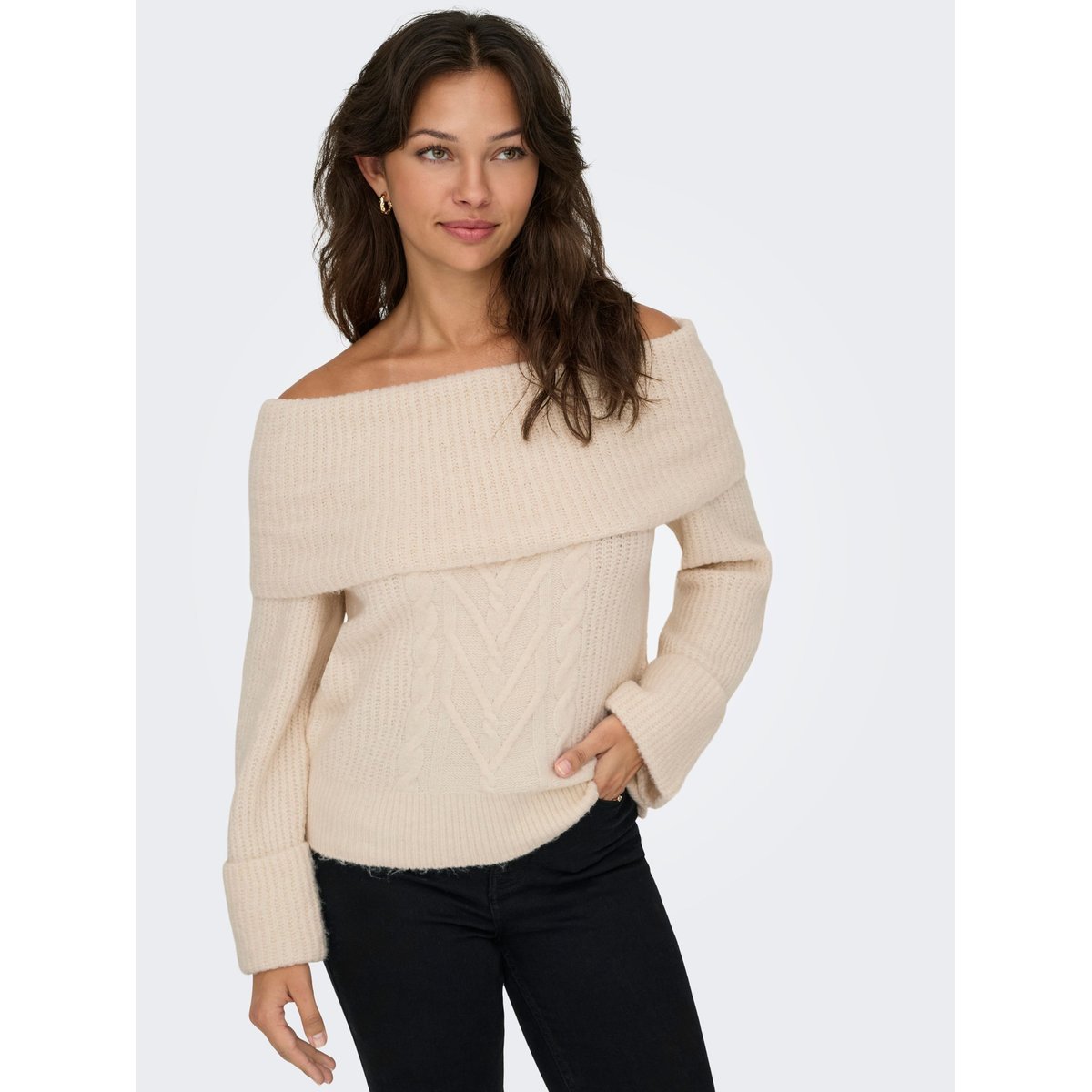 Pull En Maille birch 1, ONLY