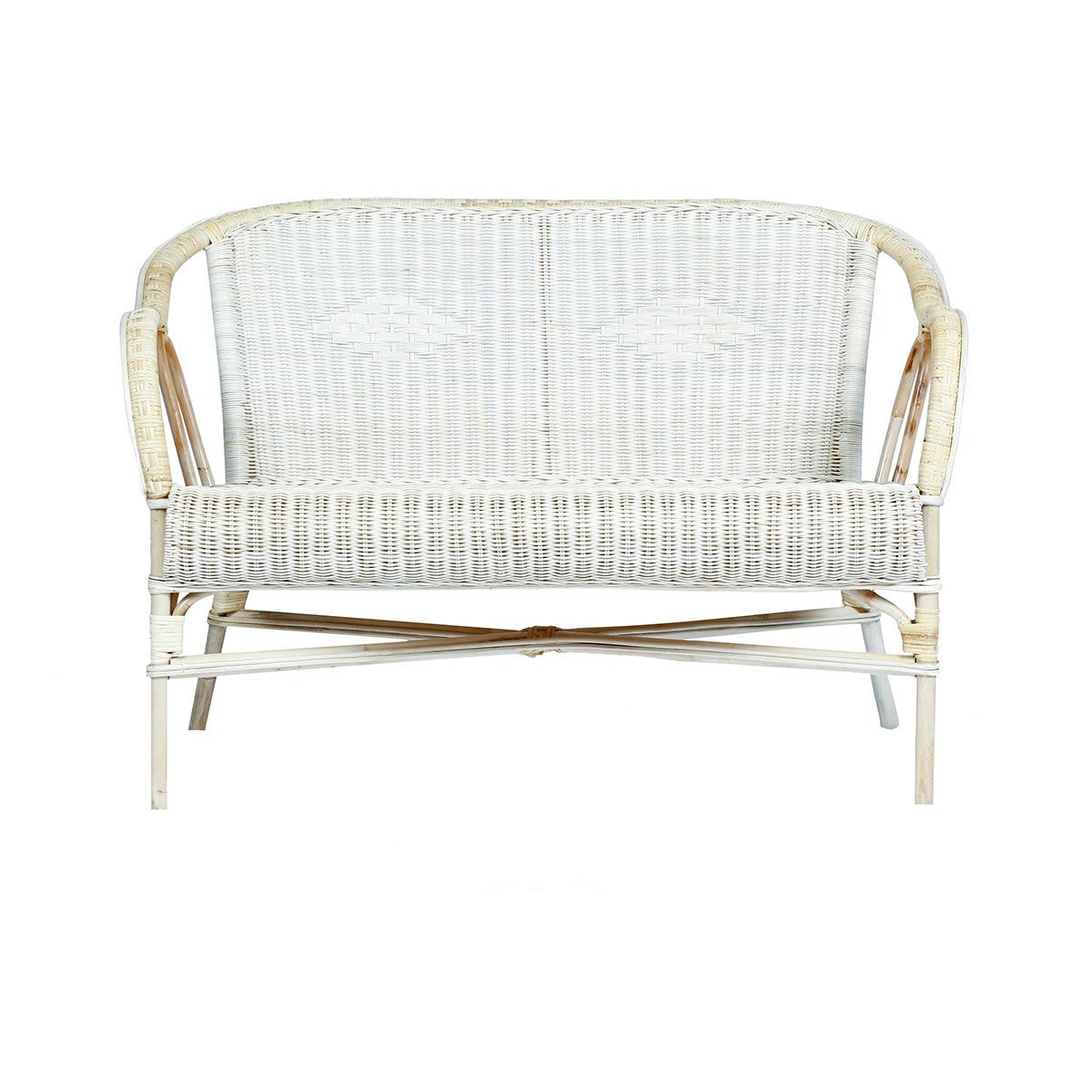 Banquette en rotin vintage ALBANE naturel, BERAH GETAH