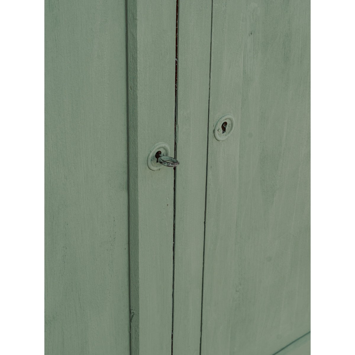 Long buffet en bois vert d'eau Gilbert N°1591 - Bon état bois clair, DEBONGOUT
