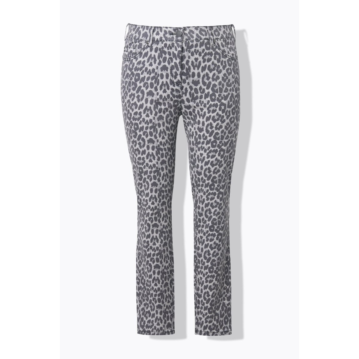 Jean Sarah motif léopard gris clair, ULLA POPKEN